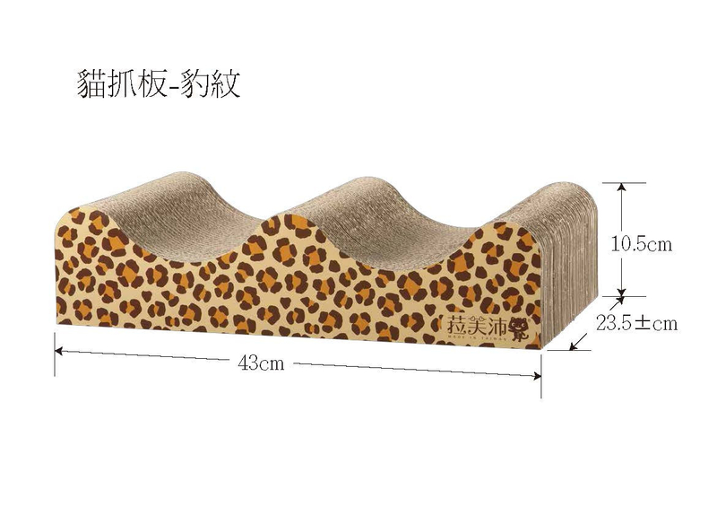 豹紋圖案瓦楞紙貓抓板